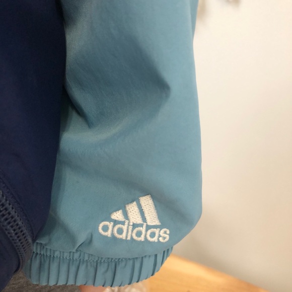 blue adidas zip-up jacket - Picture 2 of 4